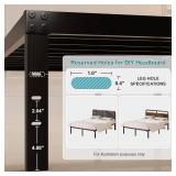 Maenizi Twin Platform Bed Frame, 14" Black