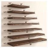 24" Live Edge Shelves (2), Elm Wood, FSC