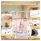 5ft Mini Trampoline for Kids with Safety Net