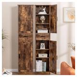 usikey 67" Tall Storage Cabinet with Shelves