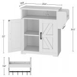 YATINEY Coffee Bar Cabinet, Island, White