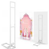 Teenyyou White Wedding Backdrop Stand, 1-2m