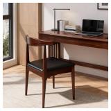 Solid Wood Dining Chairs Set of 2 - Walnut