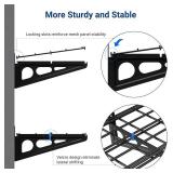 FLEXIMOUNTS 12x72 Wall Shelf, 2-Pack, Black