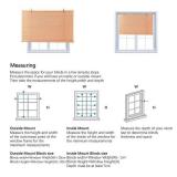 XIUXIU Bamboo Roller Shades 24Wx63H, Colour B