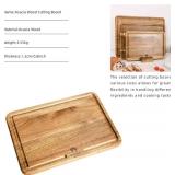 YSTKC Acacia Wood Cutting Board Set of 3