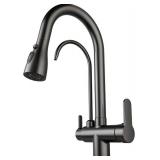 Kitchen Sink Faucet: Pull-Down (3-in-1) Black