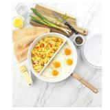 Good Cook 12" Ceramic Skillet (Blue/White)