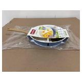 Good Cook 12" Ceramic Skillet (Blue/White)