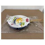 Good Cook 12" Ceramic Skillet (Blue/White)