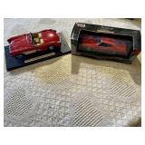 Chevrolet Corvette 1957 Model Car and Pontiac GTO 1969 Model Car