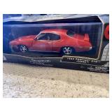 Chevrolet Corvette 1957 Model Car and Pontiac GTO 1969 Model Car