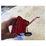 ERTL Red Toy Wagon, Small Red Tractor and Wagon