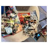 Huge lot of LEGO Classic Building Set, Meccano Tech Meccasaur, and LEGO Club Magazines