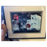 Coca-Cola Collectible Lot including Framed Polar Bear Prints, Several Collector Glasses, Bottle Opener