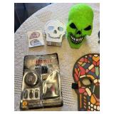 Zombie and Day of the Dead Halloween Accessories, Skull Decor, and Makeup Kits Lot