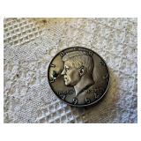 1964 Kennedy Half Dollar Belt Buckle