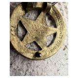 Texas Star Brass Belt Buckle