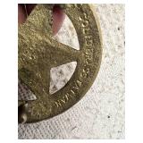 Texas Star Brass Belt Buckle