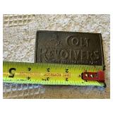 Colt Revolvers Brass Belt Buckle