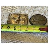 Two Vintage Western Belt Buckles
