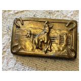 Two Vintage Western Belt Buckles