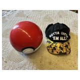 Pokemon Poke Ball Coin Bank and Pikachu Cap