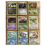 Lot of 18  Pokemon Trading Cards Featuring Characters Like Dragonite, Vileplume, Houndoom, and others