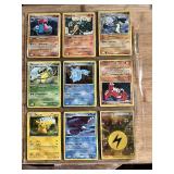 Lot of 18  Pokemon Trading Cards featuring Latias, Latios, Kyogre, and Pikachu.