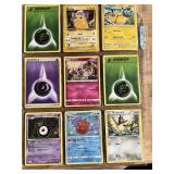 Lot of 18  Pokemon trading cards featuring Pikachu, Froslass, Gloom, Torkoal, and others