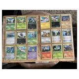 Lot of 36 Pokemon Trading Cards featuring Ninjask, Poochyena, Yanma, Gurdurr, and others with Trainer and Energy cards included. Includes various types and generations.