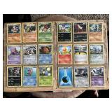 Lot of 36 Pokemon Trading Cards featuring Ninjask, Poochyena, Yanma, Gurdurr, and others with Trainer and Energy cards included. Includes various types and generations.