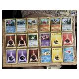 Lot of 18 Pokemon Trading Cards featuring multiple characters including Metapod, Swinub, Diglett, and others with various energy cards