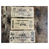 State of Florida, Bank of Chattanooga, The Cotton Planters Loan Association Facsimlie Currency Notes