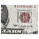 Series 1963 United States Red Seal Five Dollar Bill