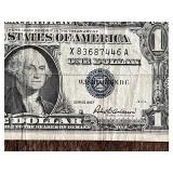 Vintage Series 1957 One Dollar and Series 1976 Two Dollar Bills Lot