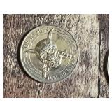 Pirate Themed Novelty Coins Including Gold Doubloon and Buried Treasure