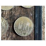 Pirate Themed Novelty Coins Including Gold Doubloon and Buried Treasure