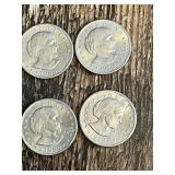Susan B. Anthony Dollar Coins 1979 and 1980