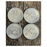 Susan B. Anthony Dollar Coins 1979 and 1980
