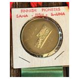 Finnish Pioneer Commemorative Medals and Case Lot