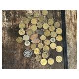 Lot of Various Tokens and Coins