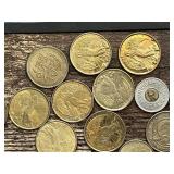 Lot of Various Tokens and Coins