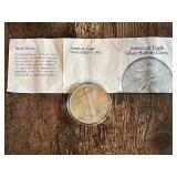 1997 American Eagle Silver Bullion Coin with Certificate of Authenticity