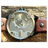 Diesel DZ7258 Watch with Brown Leather Strap