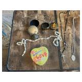 Assorted Costume Jewelry and Trinket Boxes