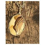 Erwin Pearl Necklace with Stone Pendant Jewelry
