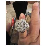 Silver Floral Design Jewelry Rings