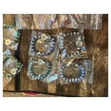 Lot of Fashion Jewelry Pieces Including Bracelets and Snap Charms