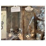Fashion Jewelry Necklace and Snap Button Lot including Multiple Styles and Designs